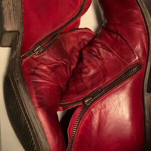 Miz Mooz Red Boots - Size 9